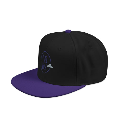 Embroidered Skull & Cloud Snapback Hat