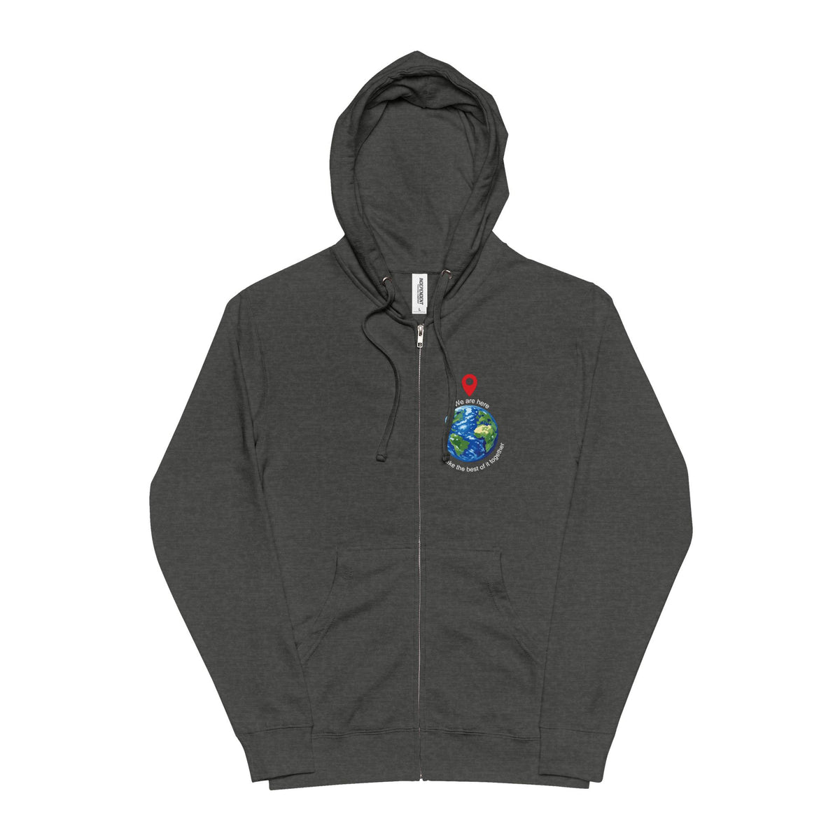 Unisex Fleece Zip Up Hoodie   