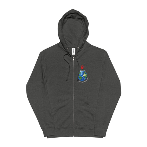 Unisex Fleece Zip Up Hoodie   