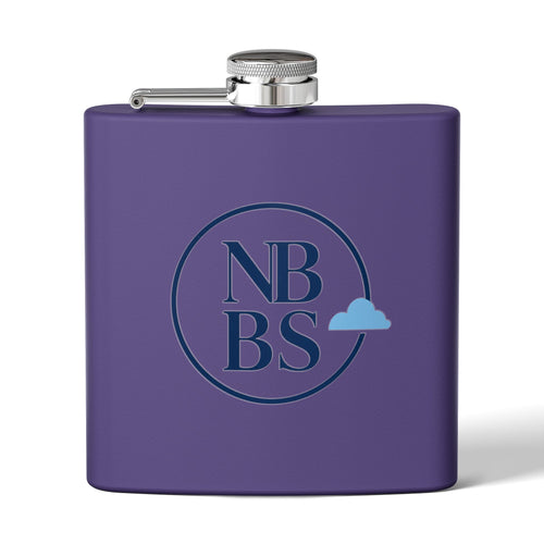 NBBS Logo Stainless Steel Hip Flask