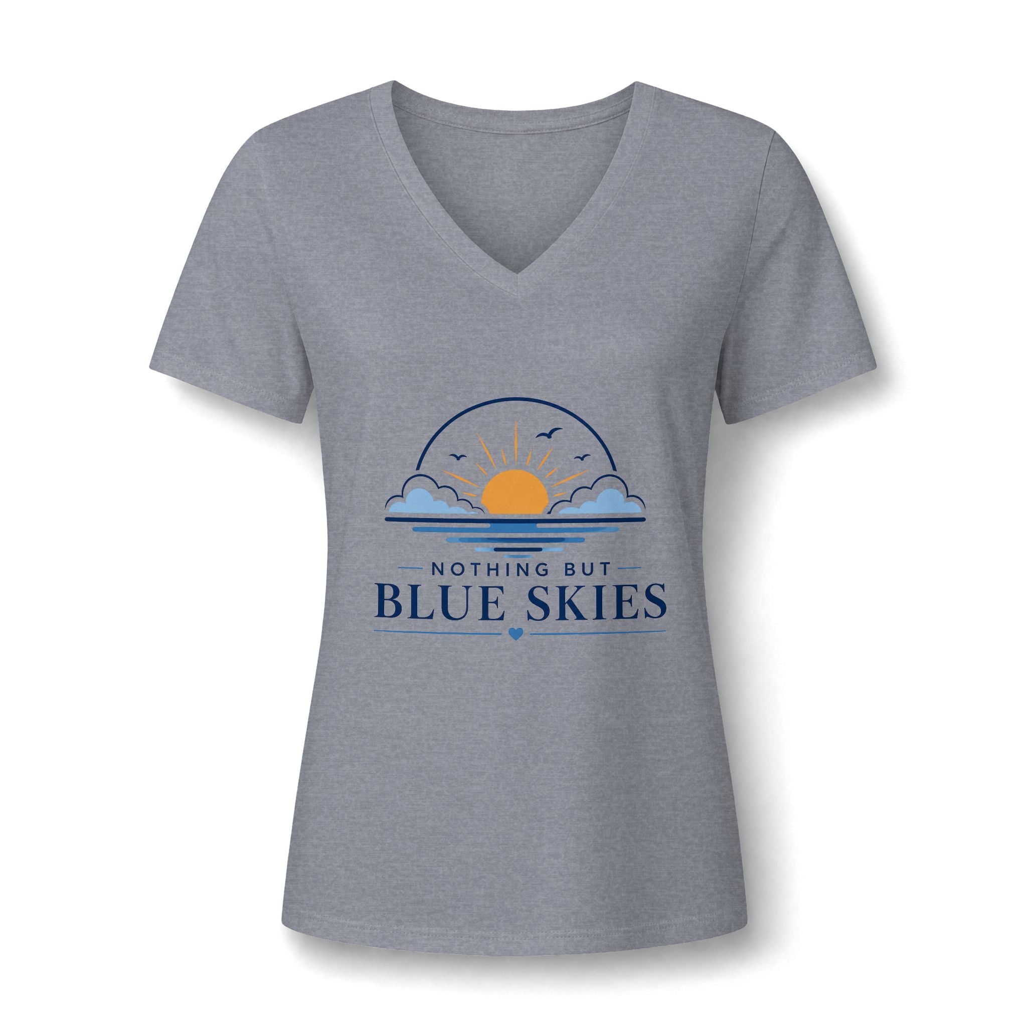 Nothing But Blue Skies V-Neck Tee