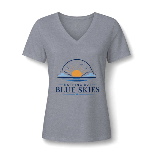 Nothing But Blue Skies V-Neck Tee