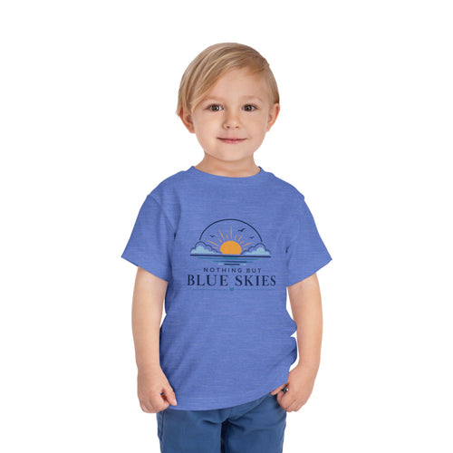 Toddler Tee — "Nothing But Blue Skies" Sunrise Graphic