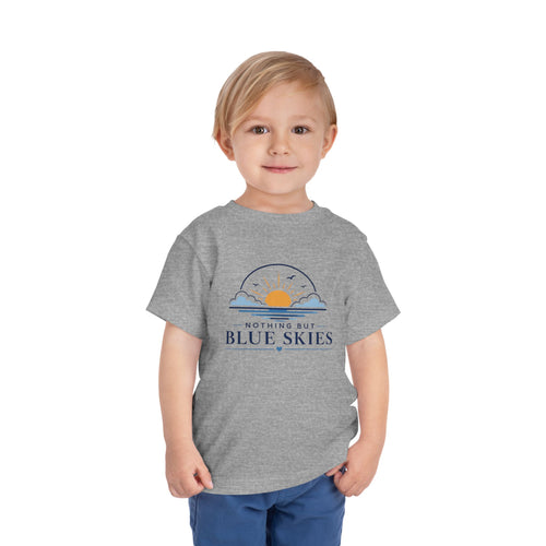 Toddler Tee — "Nothing But Blue Skies" Sunrise Graphic