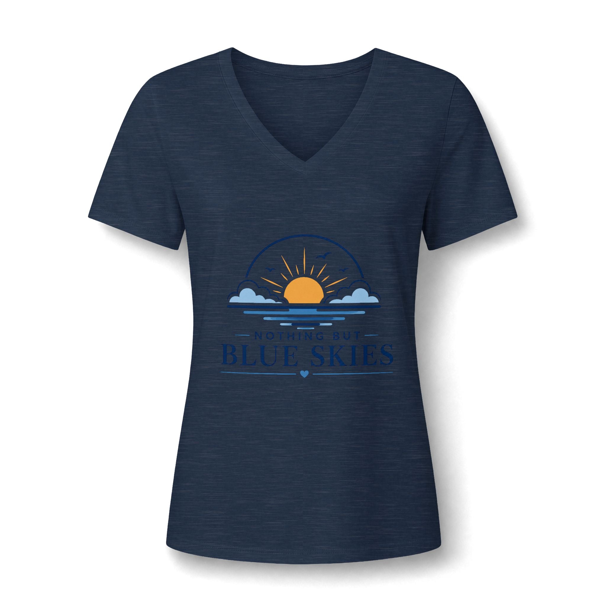 Nothing But Blue Skies V-Neck Tee