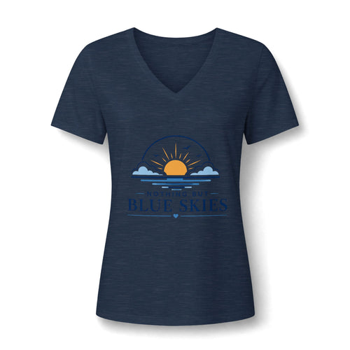 Nothing But Blue Skies V-Neck Tee