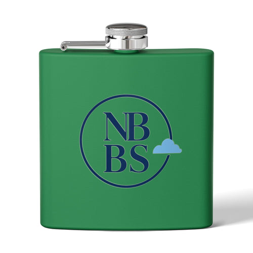 NBBS Logo Stainless Steel Hip Flask