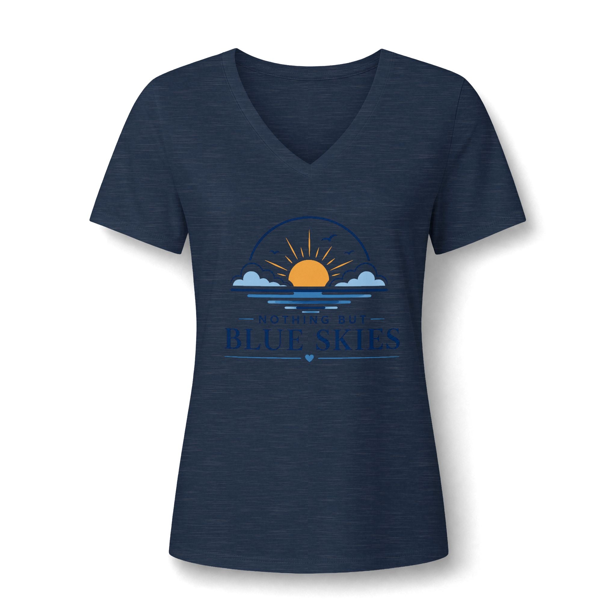 Nothing But Blue Skies V-Neck Tee