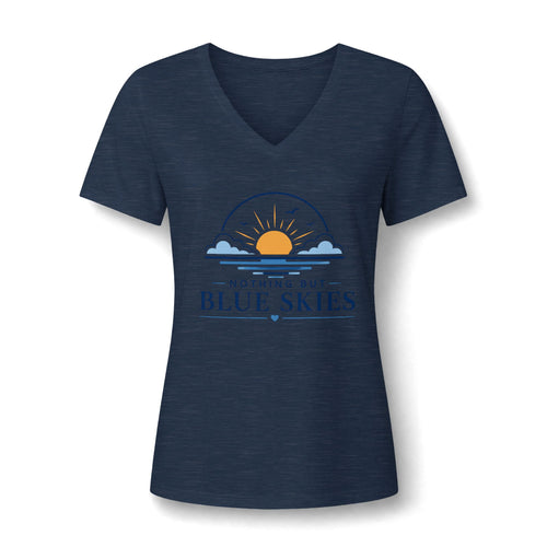 Nothing But Blue Skies V-Neck Tee