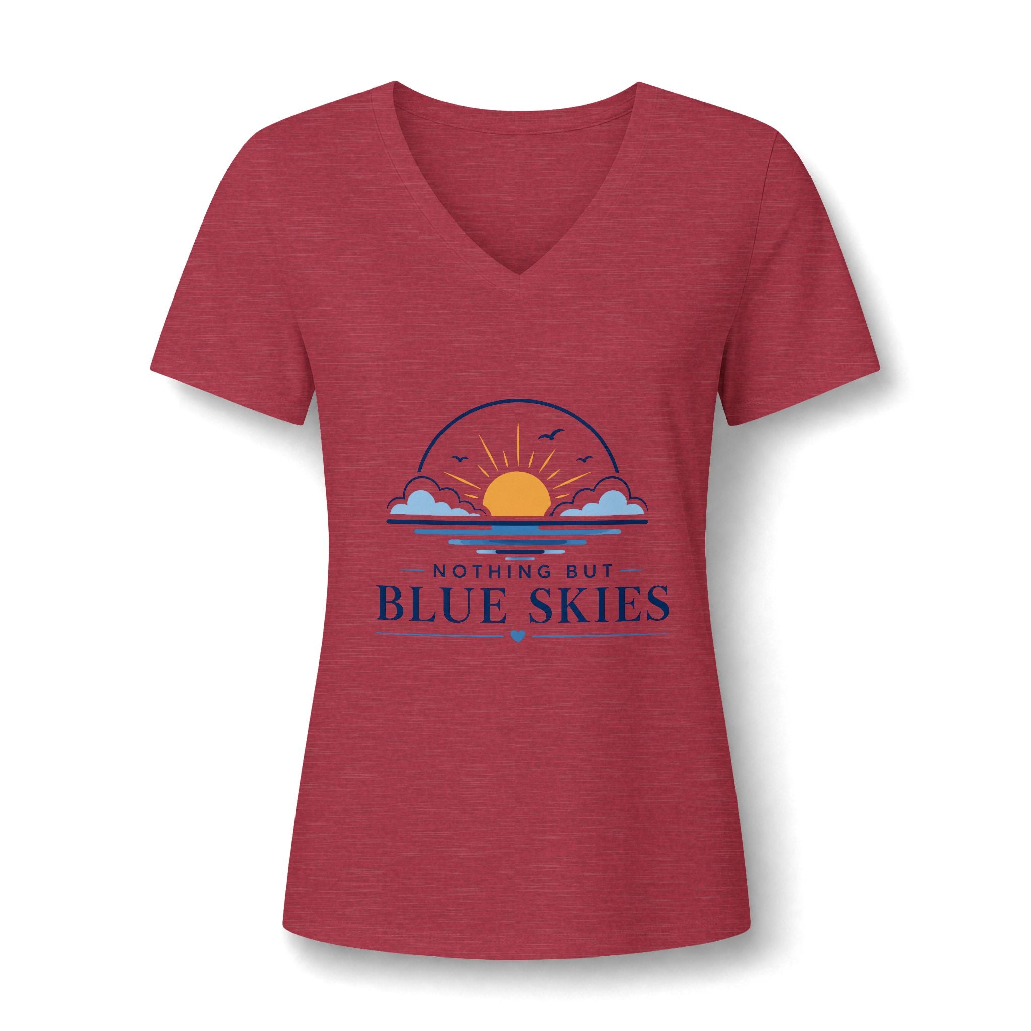 Nothing But Blue Skies V-Neck Tee