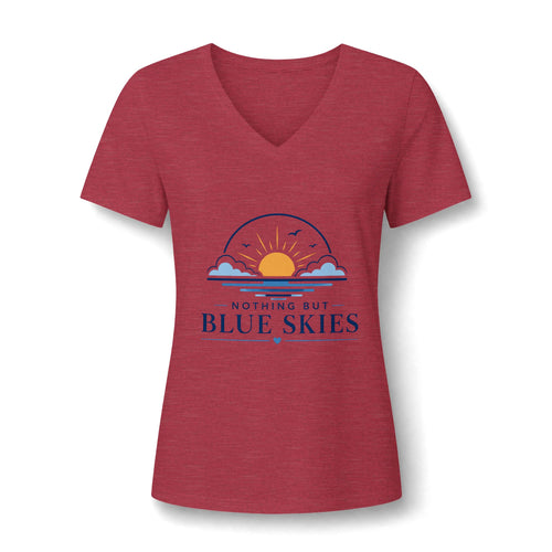 Nothing But Blue Skies V-Neck Tee