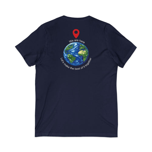 World Cup in America Soccer Flag V-Neck Tee