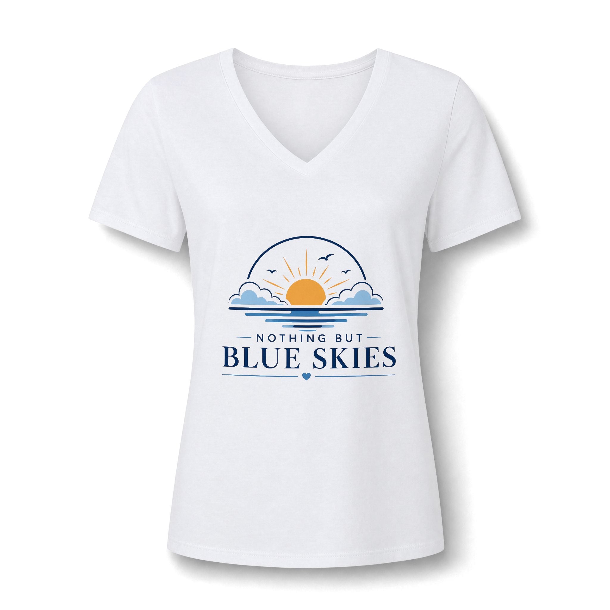 Nothing But Blue Skies V-Neck Tee