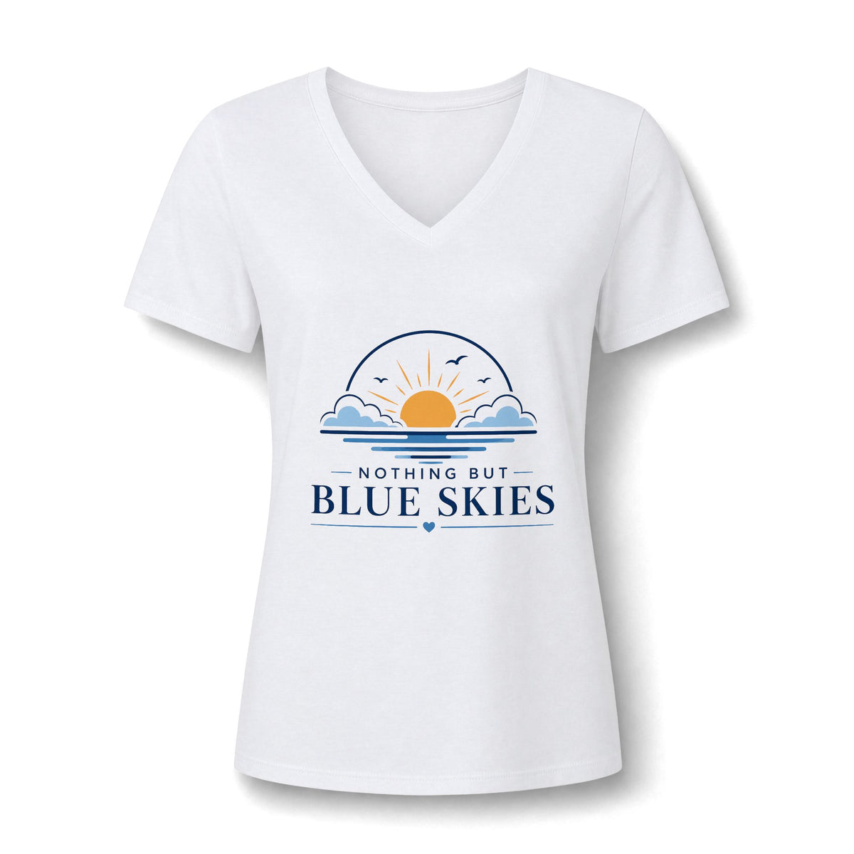 Nothing But Blue Skies V-Neck Tee