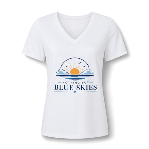 Nothing But Blue Skies V-Neck Tee