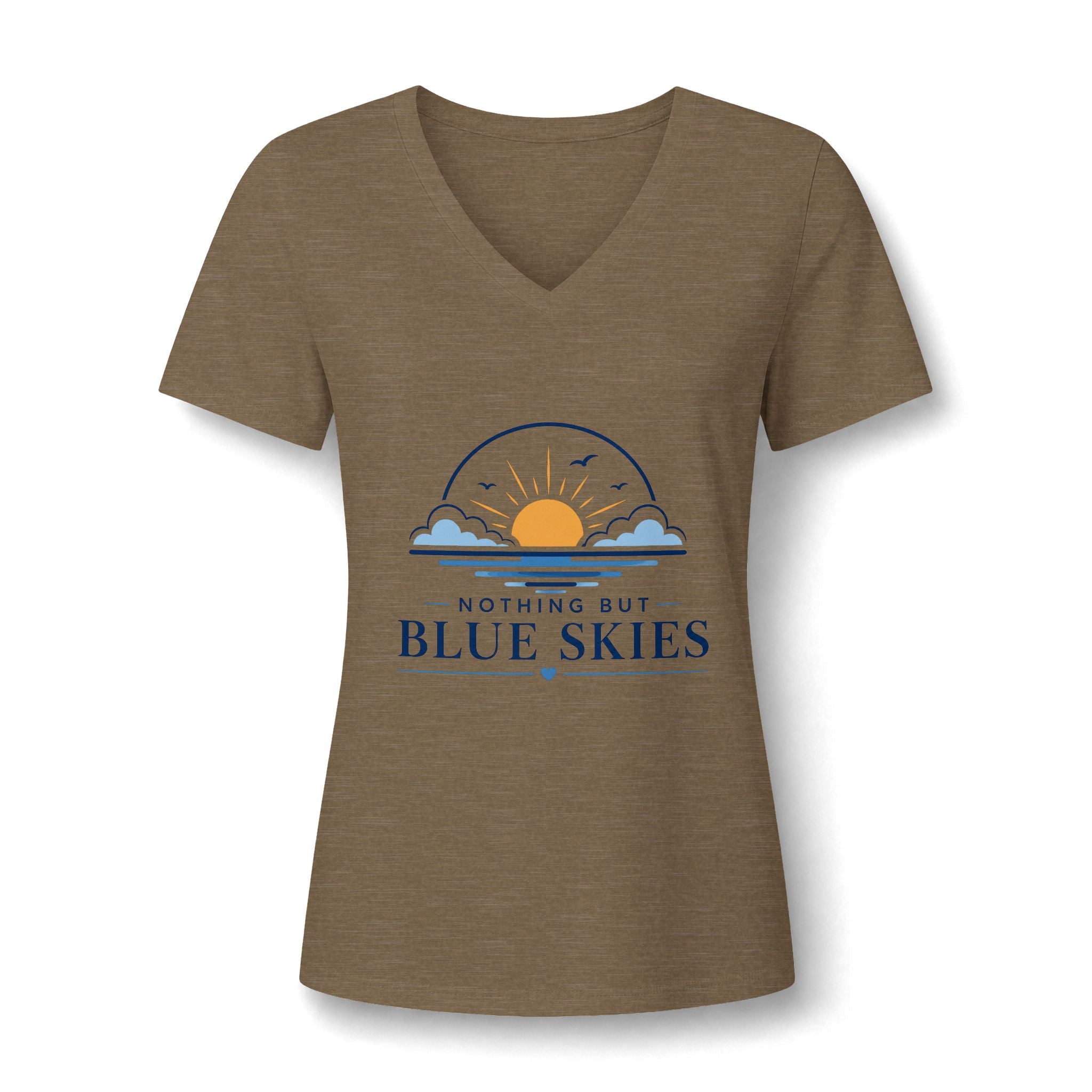 Nothing But Blue Skies V-Neck Tee