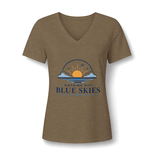 Nothing But Blue Skies V-Neck Tee