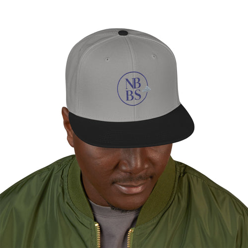 Embroidered Skull & Cloud Snapback Hat