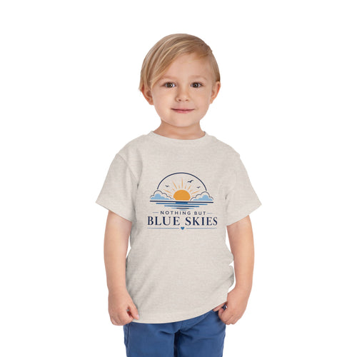 Toddler Tee — "Nothing But Blue Skies" Sunrise Graphic