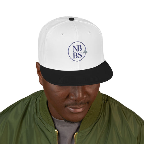 Embroidered Skull & Cloud Snapback Hat