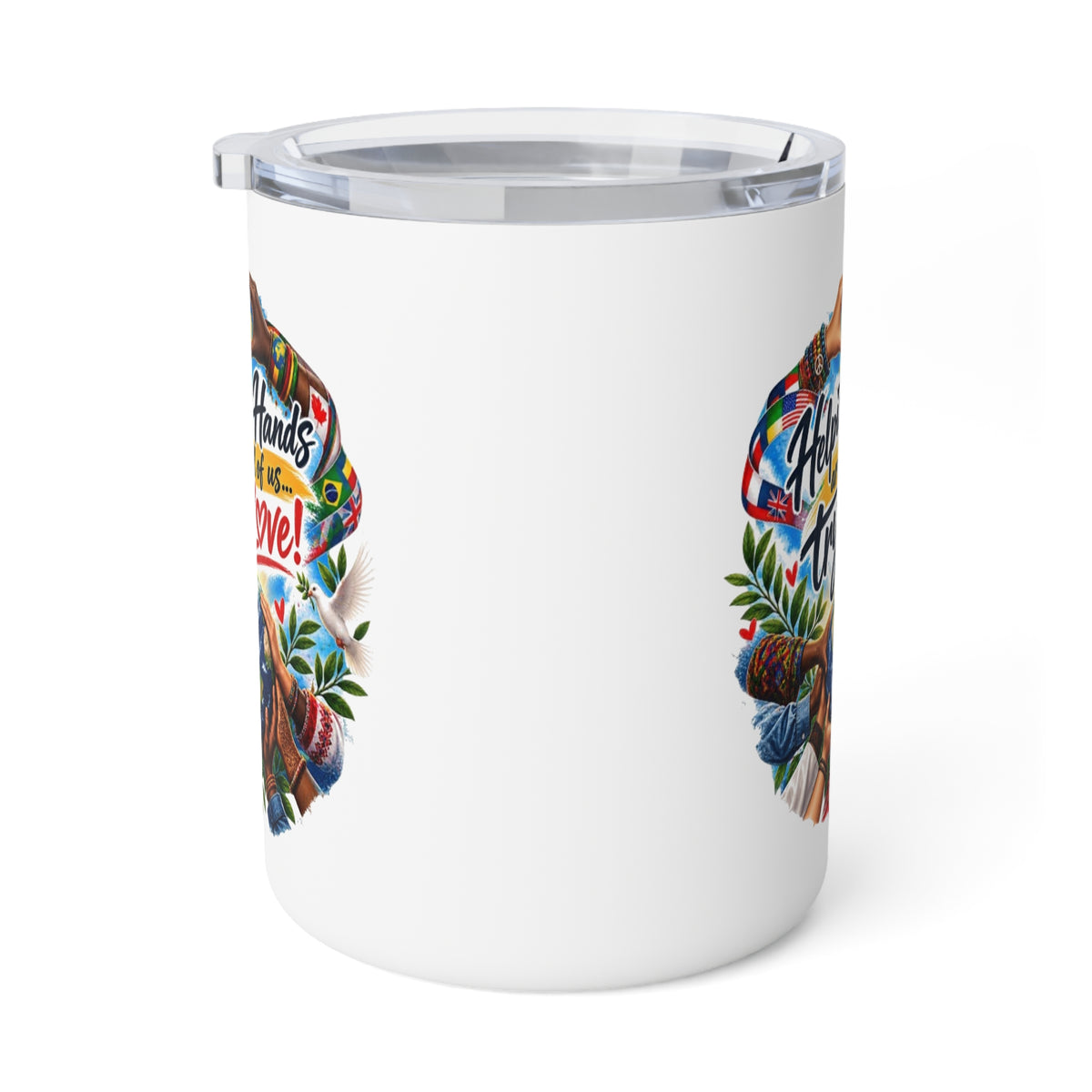 Helping Hands Heal the World Insulated Coffee Mug
