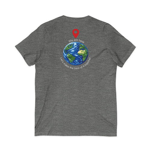 World Cup in America Soccer Flag V-Neck Tee