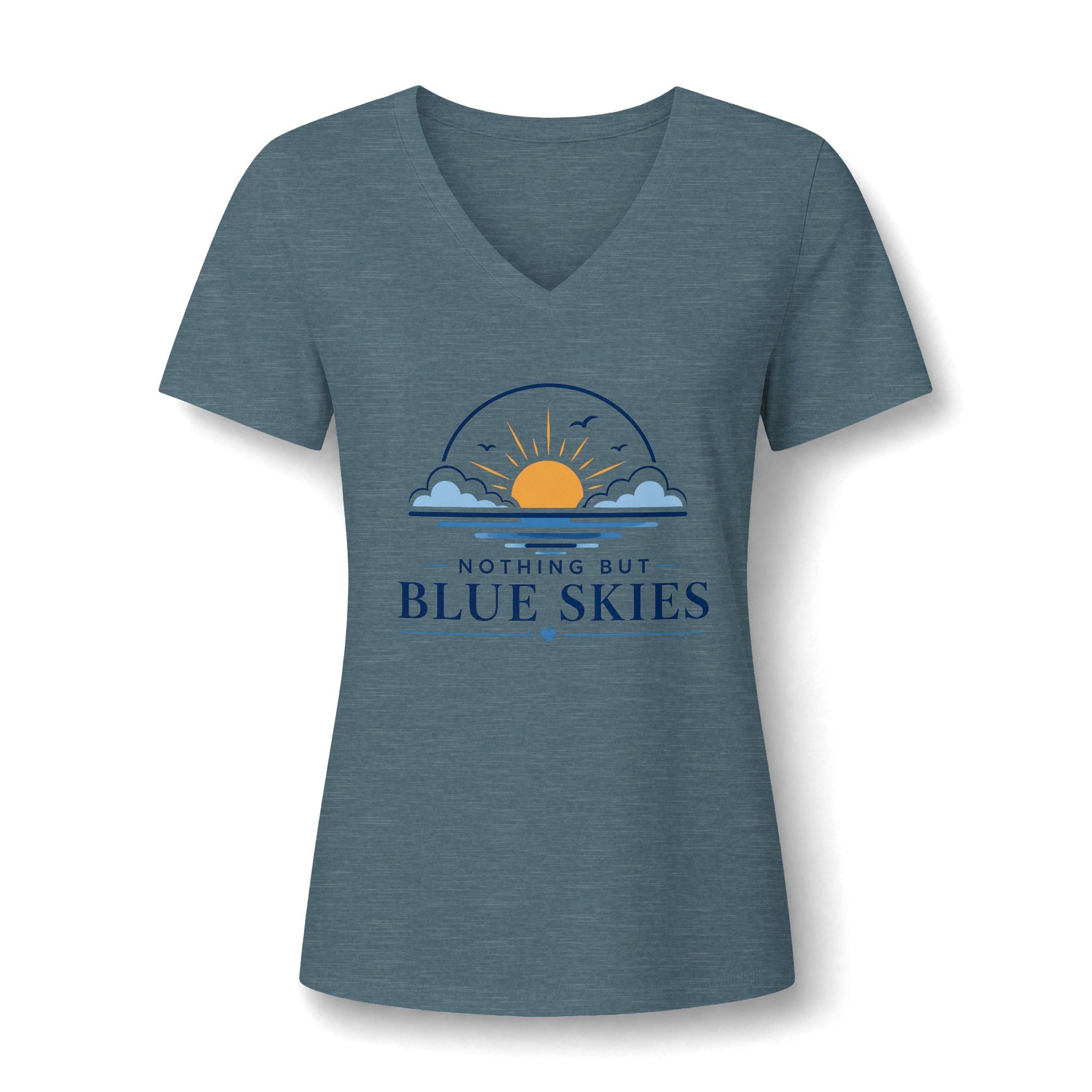 Nothing But Blue Skies V-Neck Tee