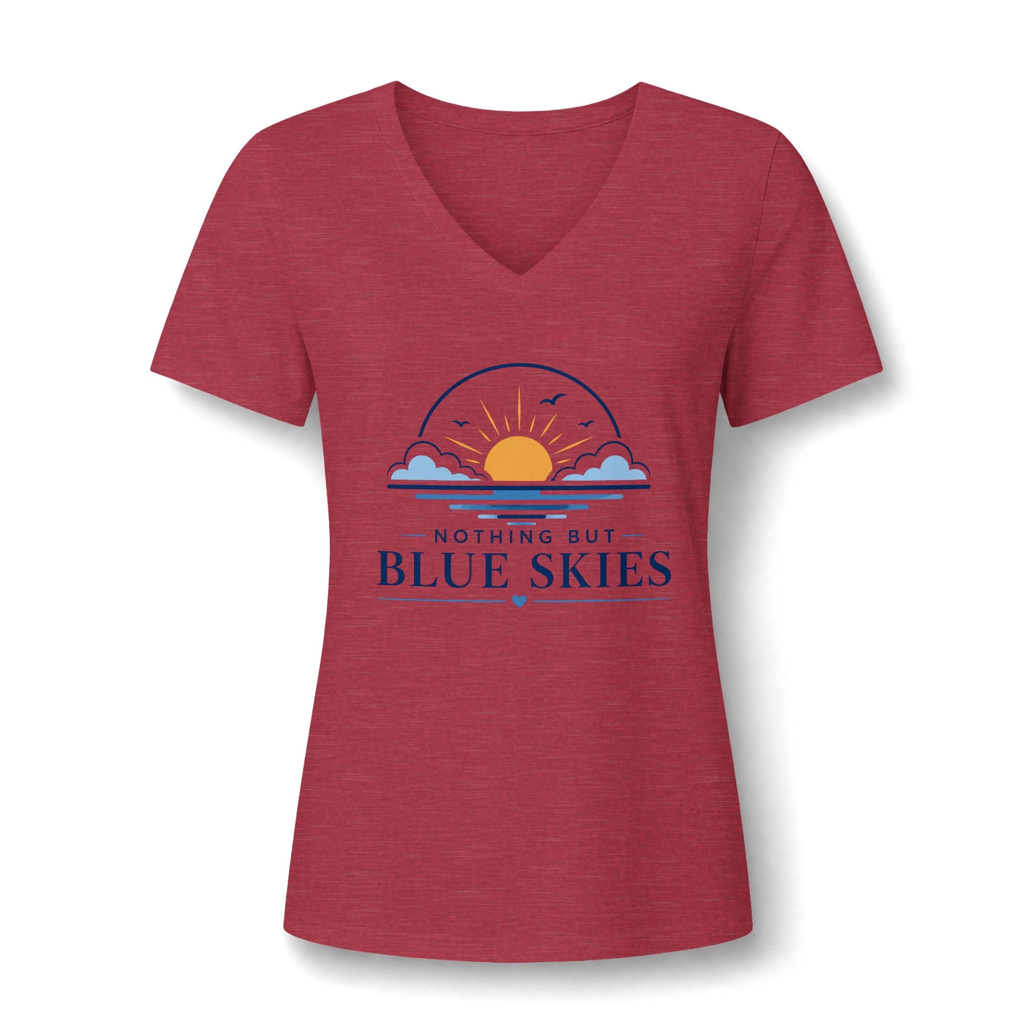 Nothing But Blue Skies V-Neck Tee