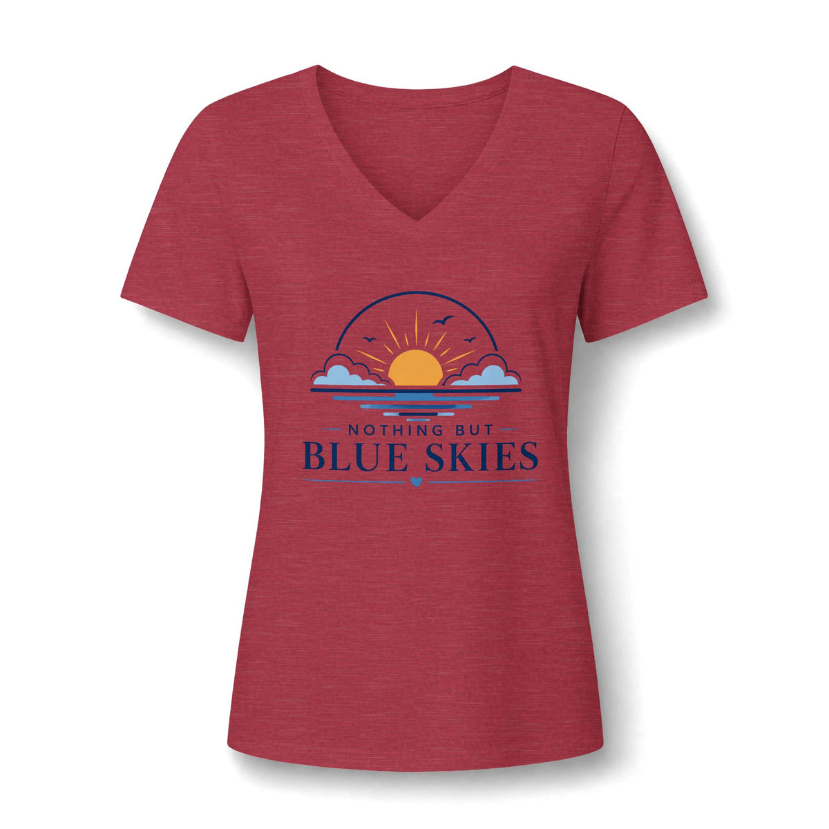 Nothing But Blue Skies V-Neck Tee