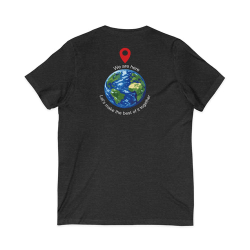 World Cup in America Soccer Flag V-Neck Tee