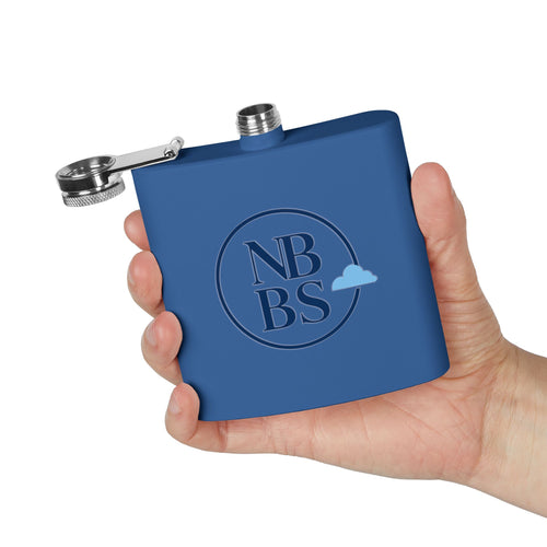 NBBS Logo Stainless Steel Hip Flask
