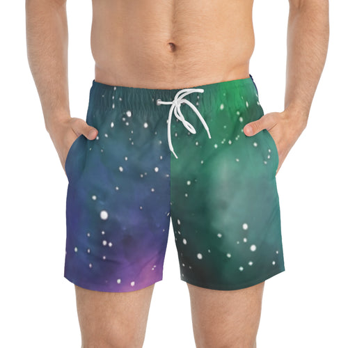 Mens All Over Print Swim Trunks