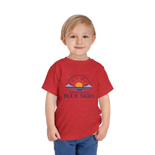Toddler Tee — "Nothing But Blue Skies" Sunrise Graphic