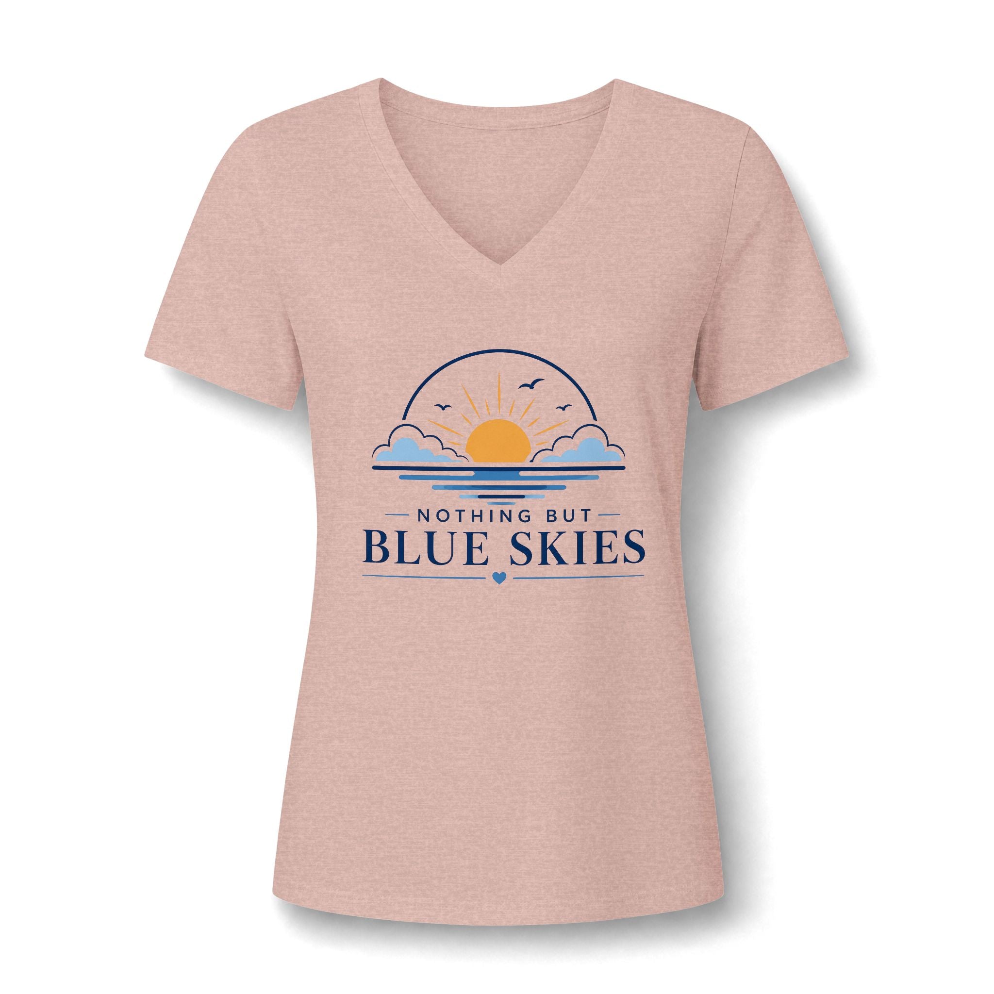 Nothing But Blue Skies V-Neck Tee