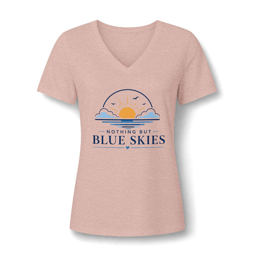 Nothing But Blue Skies V-Neck Tee