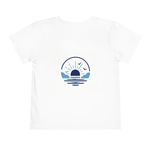 Toddler Tee — "Nothing But Blue Skies" Sunrise Graphic