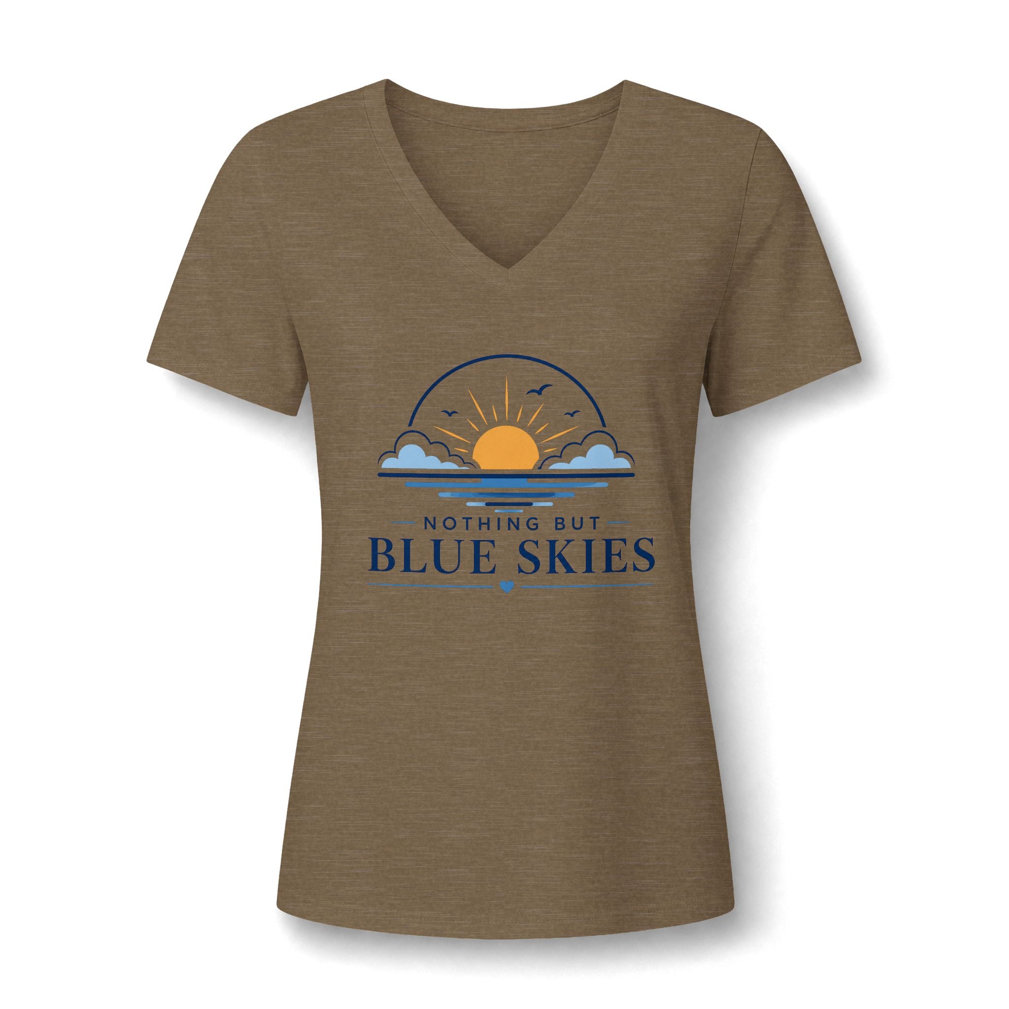 Nothing But Blue Skies V-Neck Tee