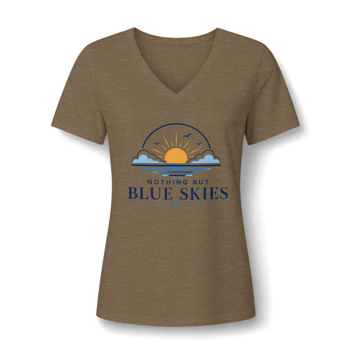 Nothing But Blue Skies V-Neck Tee
