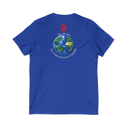 World Cup in America Soccer Flag V-Neck Tee