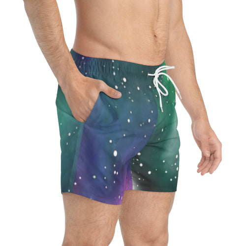 Mens All Over Print Swim Trunks