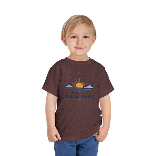 Toddler Tee — "Nothing But Blue Skies" Sunrise Graphic