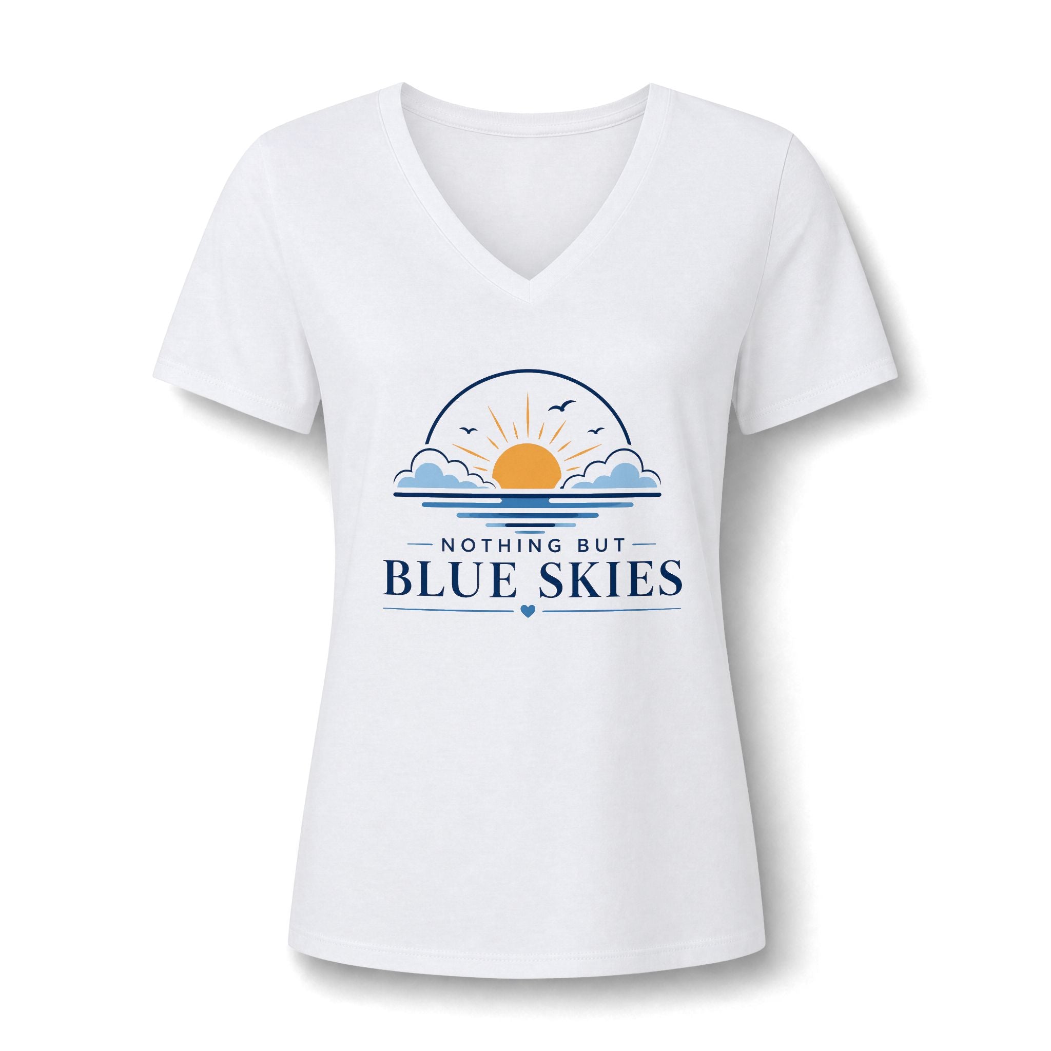 Nothing But Blue Skies V-Neck Tee