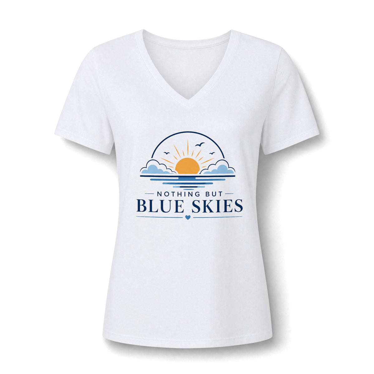 Nothing But Blue Skies V-Neck Tee