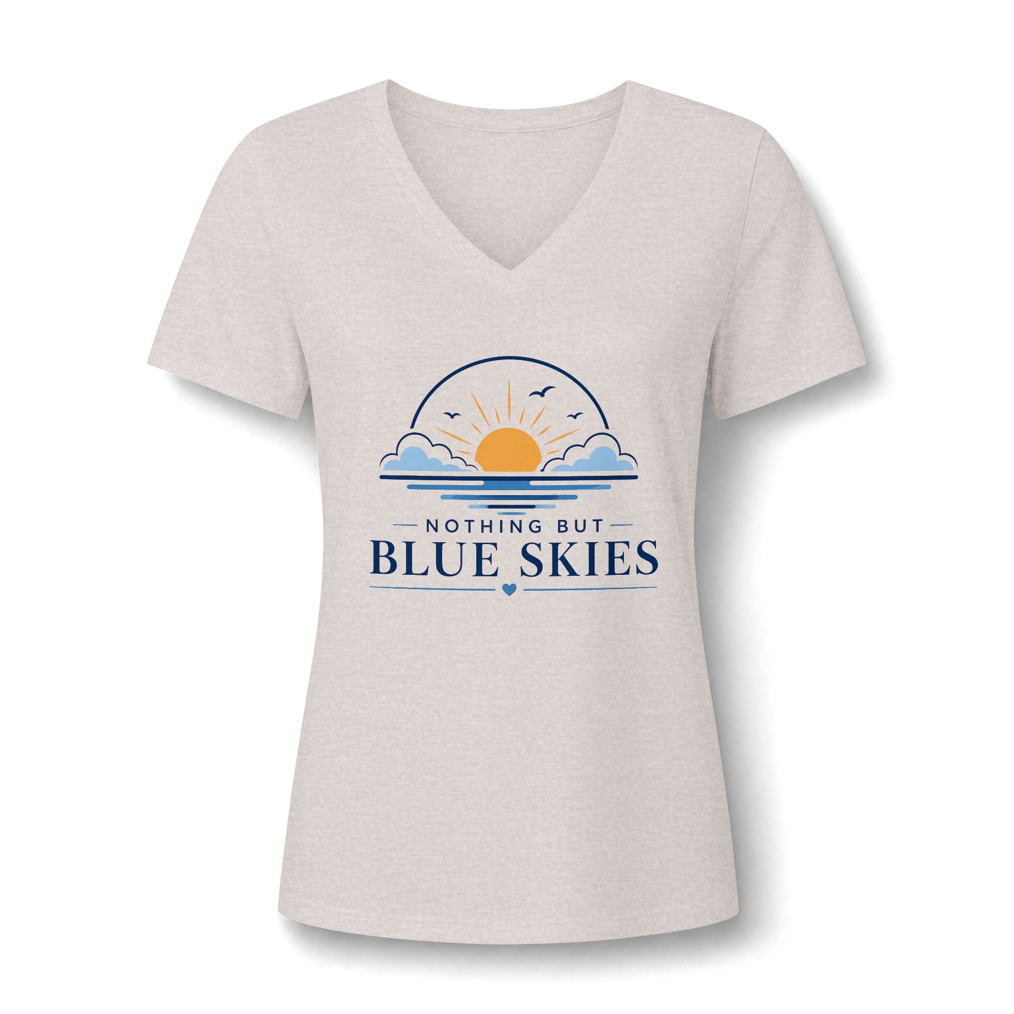 Nothing But Blue Skies V-Neck Tee