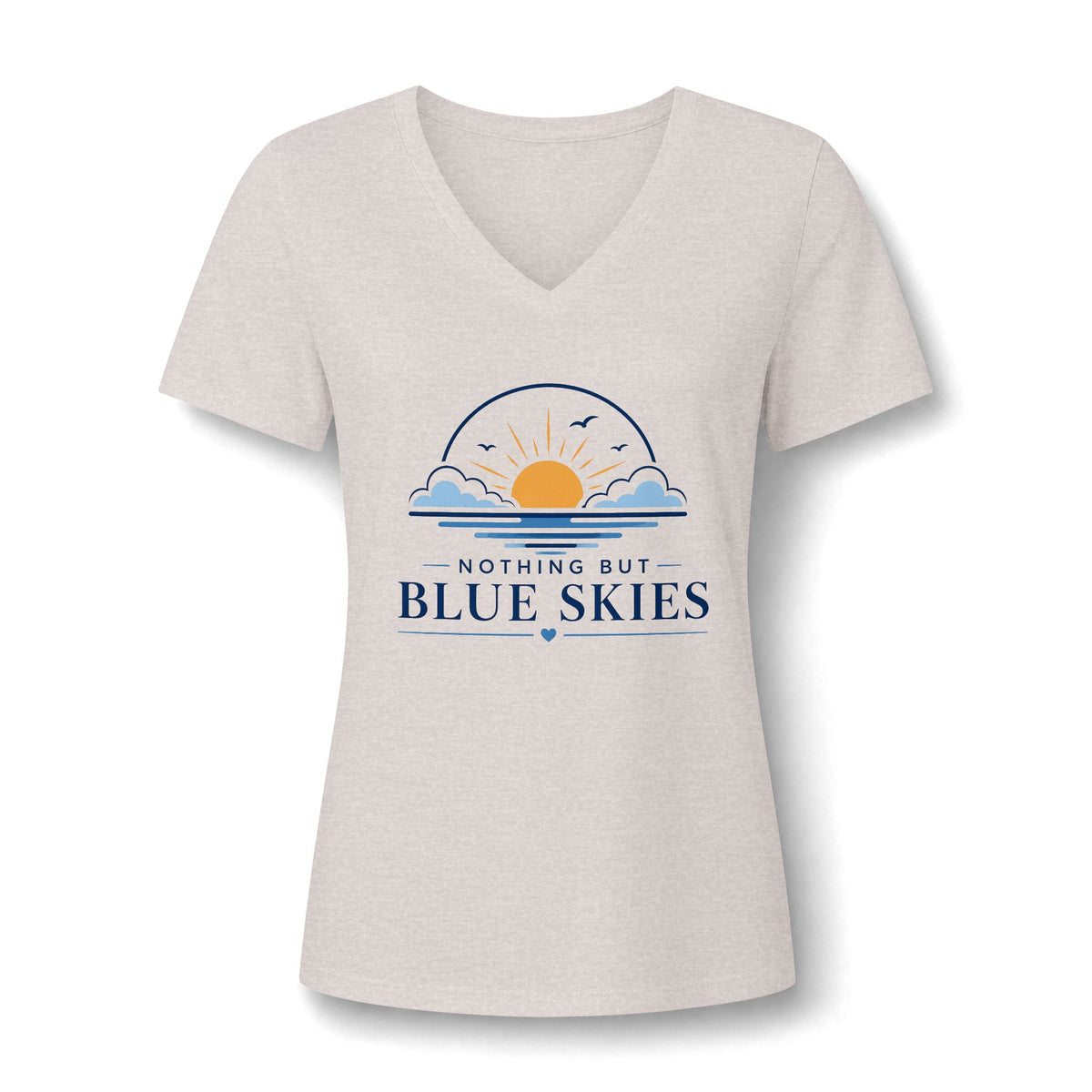 Nothing But Blue Skies V-Neck Tee