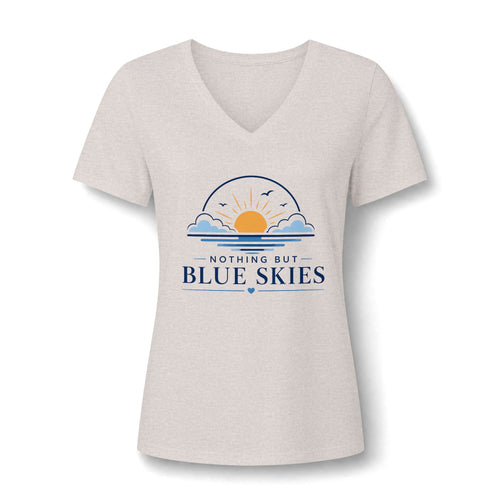 Nothing But Blue Skies V-Neck Tee