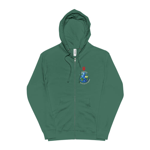 Unisex Fleece Zip Up Hoodie   