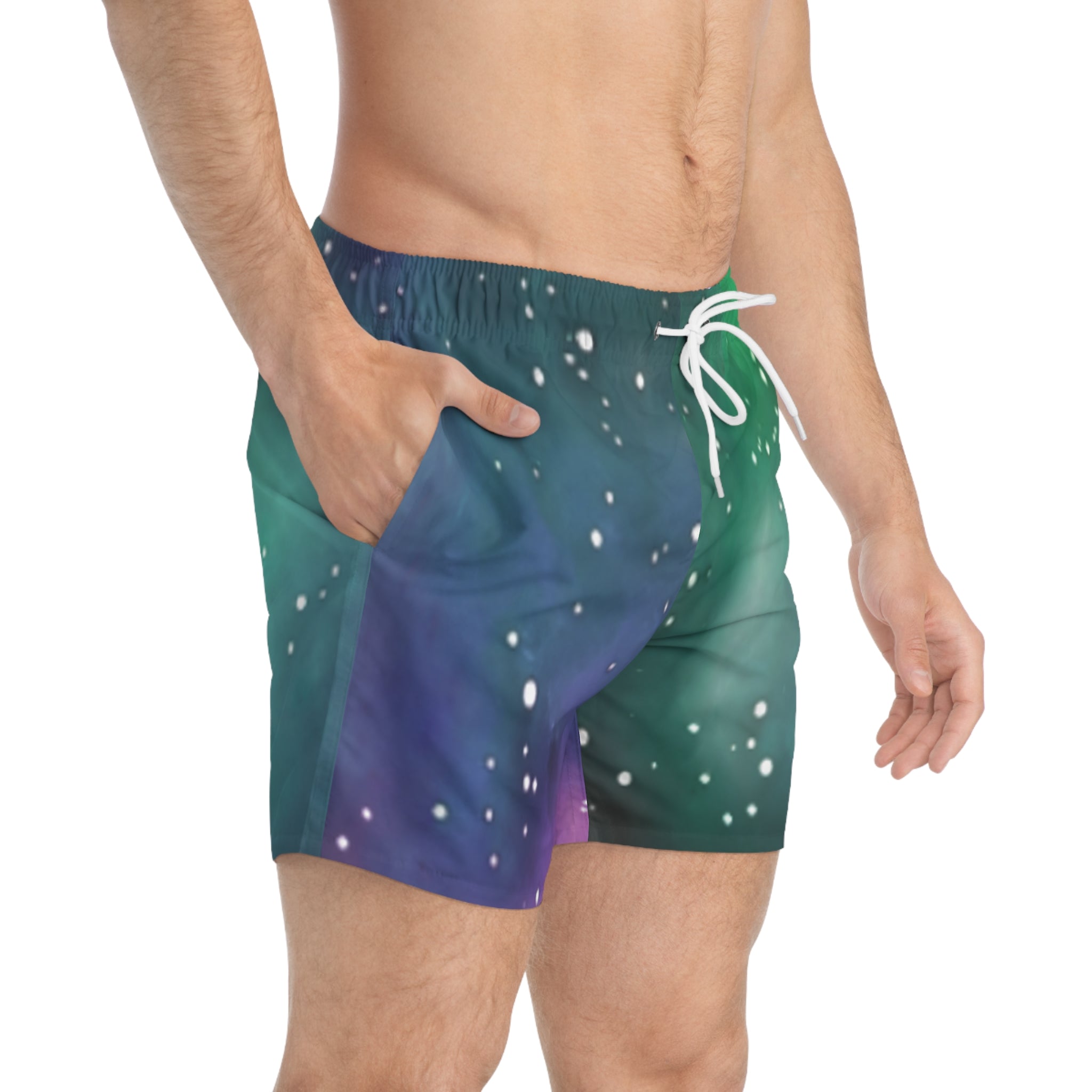 Aurora Galaxy Shorts Swim Trunks