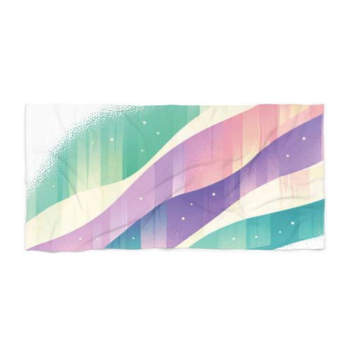 Pastel Striped Beach Towel    