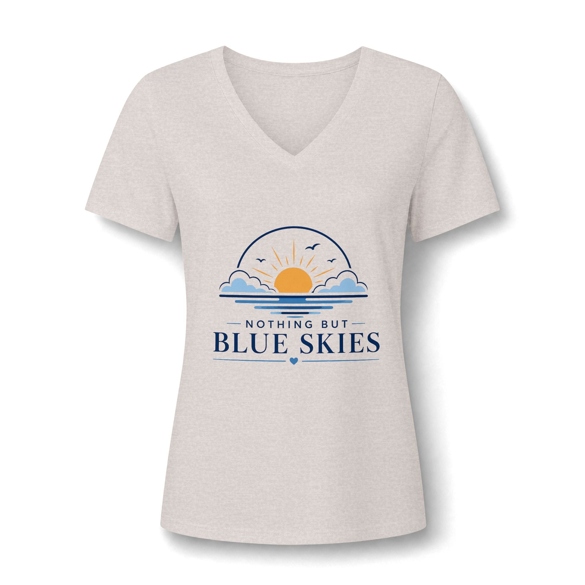 Nothing But Blue Skies V-Neck Tee